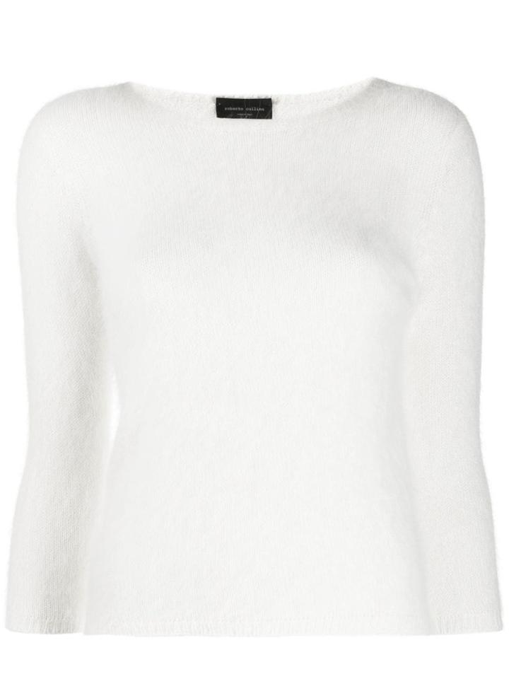 Roberto Collina Slim-fit Jumper - White