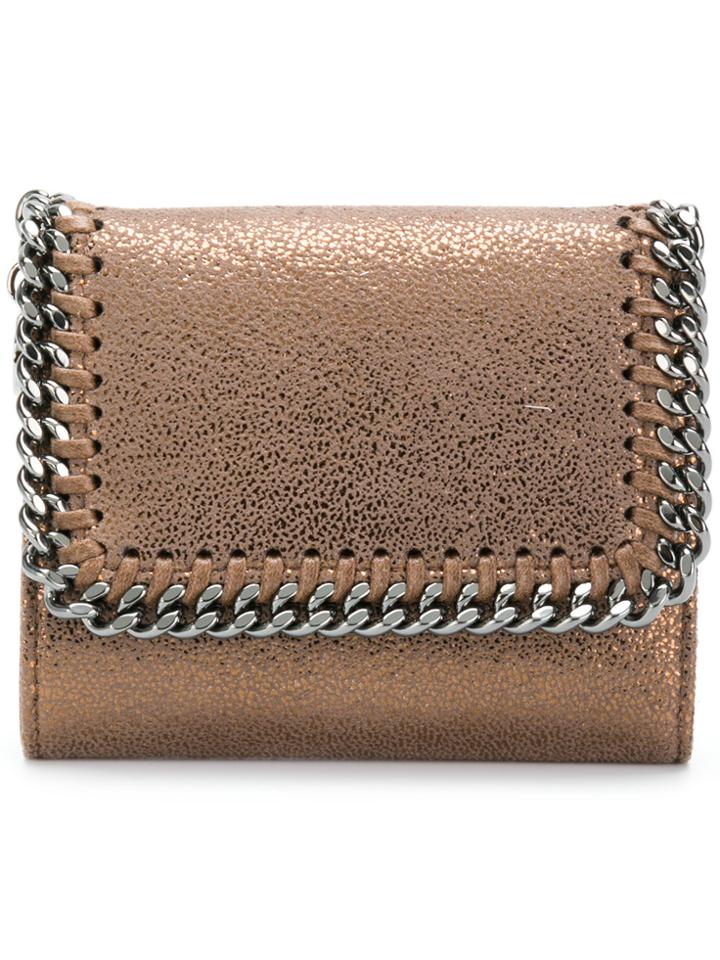 Stella Mccartney Falabella Small Flap Wallet - Metallic