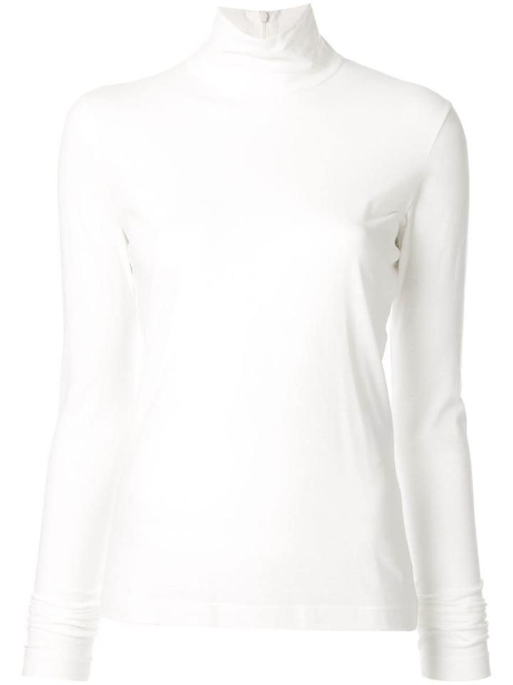 Jil Sander Turtle Neck Top - White