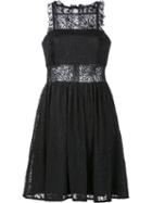 Jay Godfrey Lace Overlay Dress, Women's, Size: 2, Black, Silk/polyester