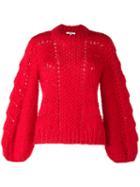 Ganni The Julliard Sweater, Women's, Size: Large, Red, Mohair/wool