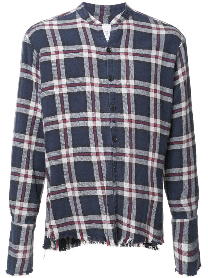 Greg Lauren Canyon Flannel Studio Shirt - Blue