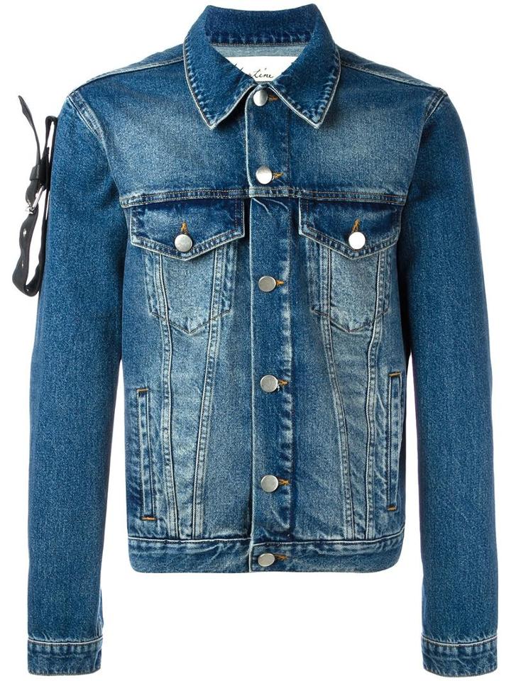 Martine Rose Denim Arm Belt Jacket, Men's, Size: Small, Cotton