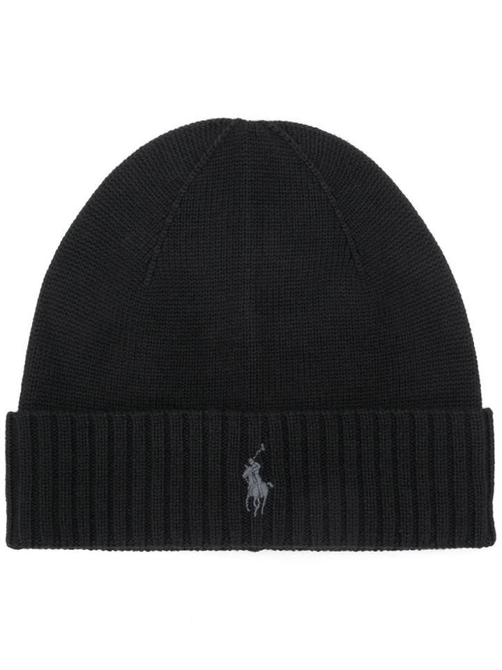 Polo Ralph Lauren Folded Beanie - Black