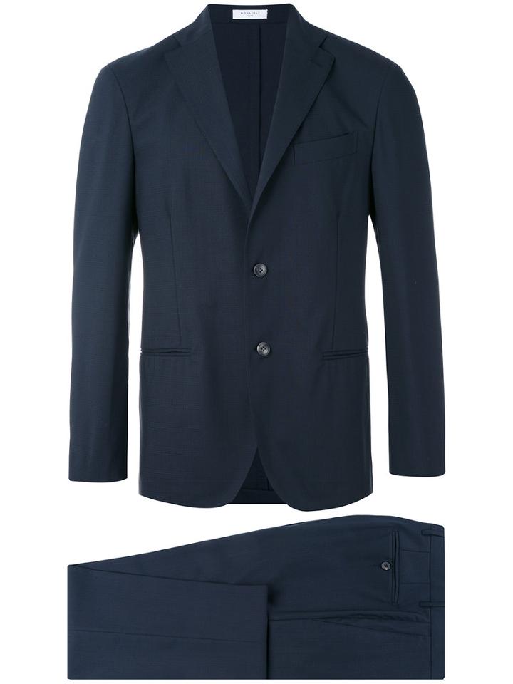 Boglioli - Fitted Classic Suit - Men - Virgin Wool/acetate/cupro - 50, Blue, Virgin Wool/acetate/cupro