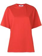 Msgm Back Print T-shirt - Red