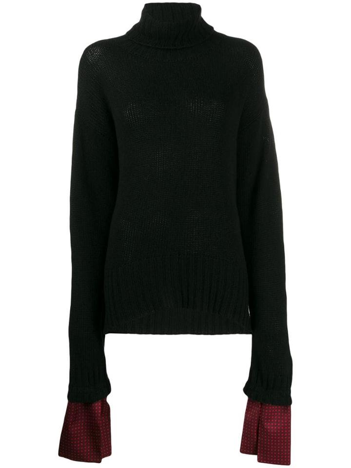 Jejia Loose-fit Turtleneck Jumper - Black