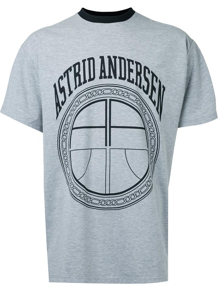 Astrid Andersen - Logo T-shirt - Men - Cotton/spandex/elastane - M, Grey, Cotton/spandex/elastane