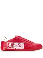 Philipp Plein 20th Anniversary Logo Low-top Trainers - Red
