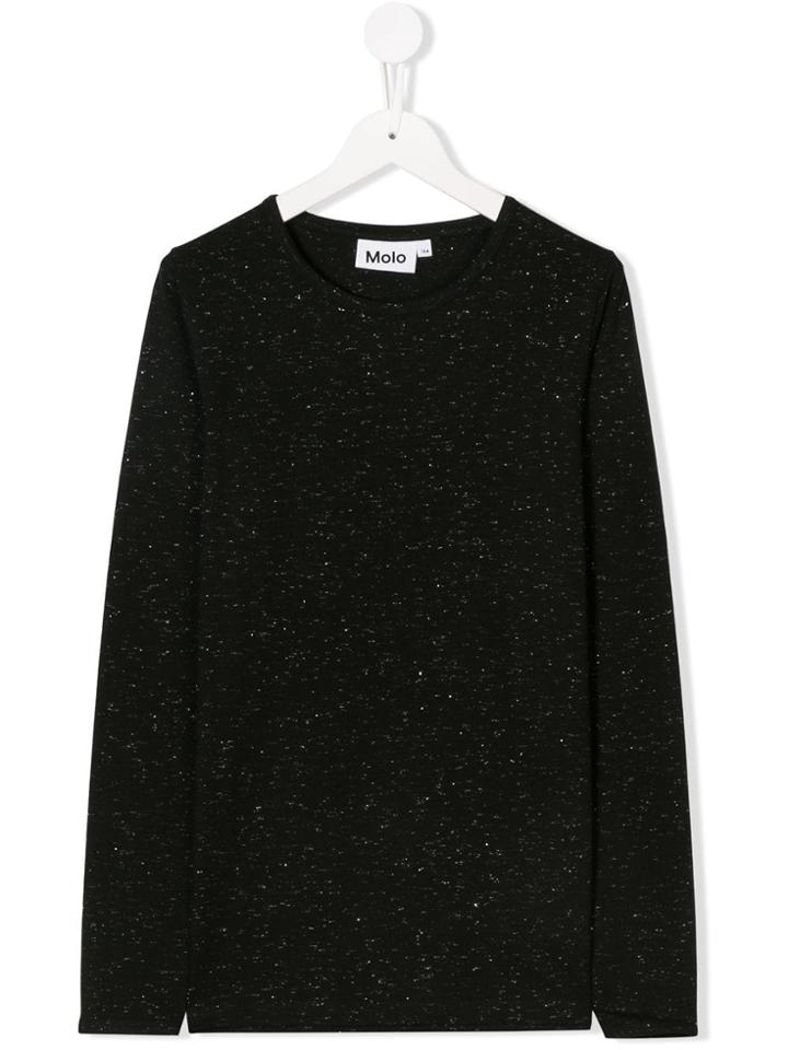 Molo Lurex Speckle Tee - Black