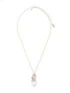 Lanvin Embellished Swan Necklace - White