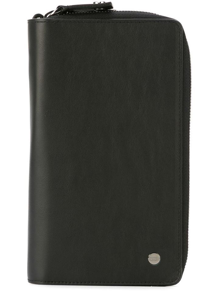 Borbonese Colour Block Zip Around Wallet
