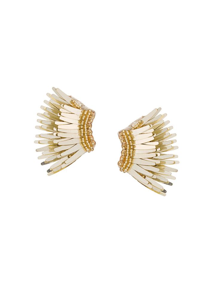 Mignonne Gavigan Wings Beaded Earrings - Yellow & Orange
