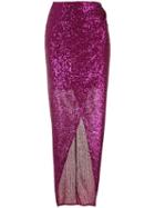 Rachel Gilbert Nancy Front Slit Skirt - Purple