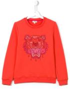 Kenzo Kids 'tiger' Sweatshirt, Girl's, Size: 14 Yrs, Pink/purple