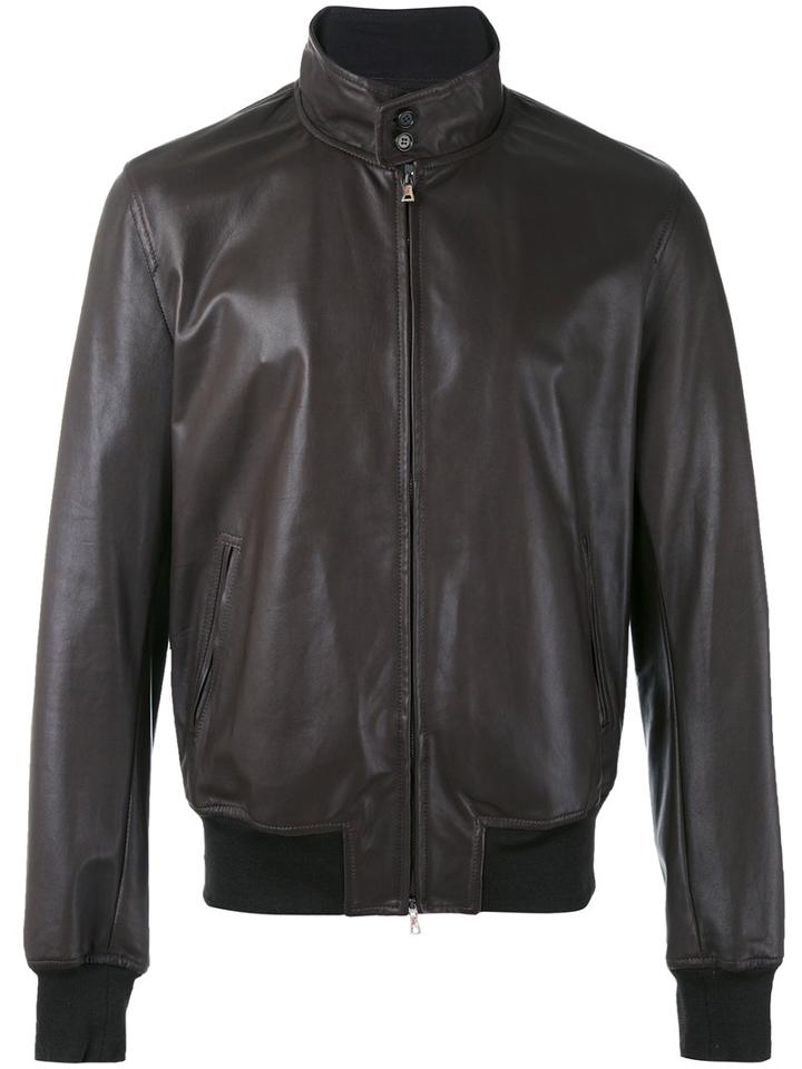 Stewart - Leather Jacket - Men - Leather - Xxxl, Brown, Leather