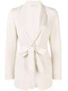 Forte Forte Tie Fastening Blazer - Neutrals