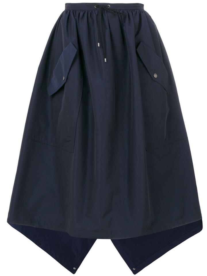 Kenzo Flap Pocket Full Skirt - Blue