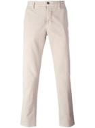 Incotex Pinstriped Straight Leg Trousers, Men's, Size: 31, Nude/neutrals, Cotton/spandex/elastane