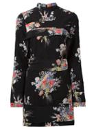 No21 Floral Print Dress, Women's, Size: 42, Black, Silk/acetate