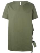 Damir Doma Side Tie T-shirt, Men's, Size: S, Green, Cotton