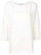Max Mara Panelled Sleeve Top - White