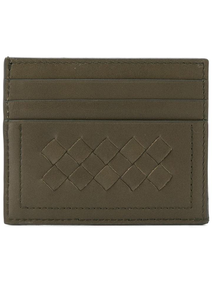 Bottega Veneta Bi-fold Intrecciato Wallet - Green