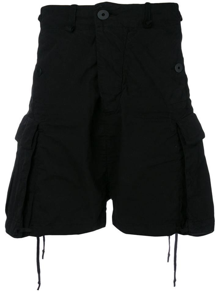 11 By Boris Bidjan Saberi Cargo Pocket Shorts - Black