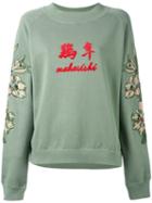 Maharishi - Embroidered Logo Sweatshirt - Women - Cotton - 12, Green, Cotton
