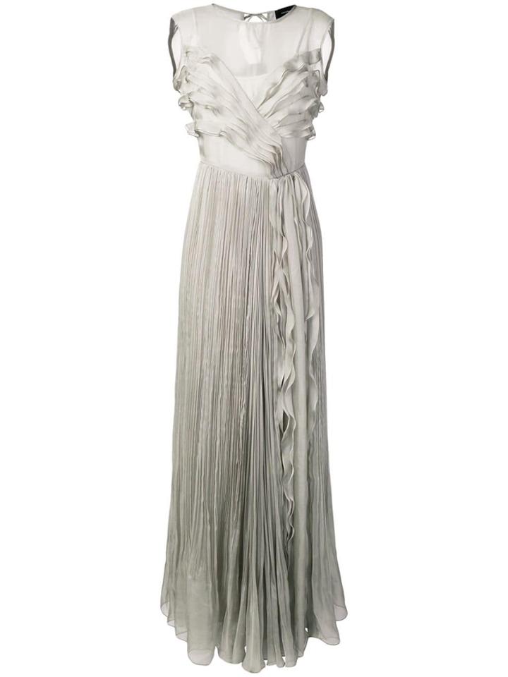 Irina Schrotter Ruffle Maxi Dress - Grey