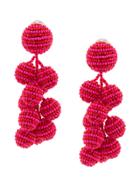 Sachin & Babi Coconuts Clip-on Earrings - Pink & Purple