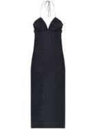 Jacquemus Halterneck Fitted Dress - Blue