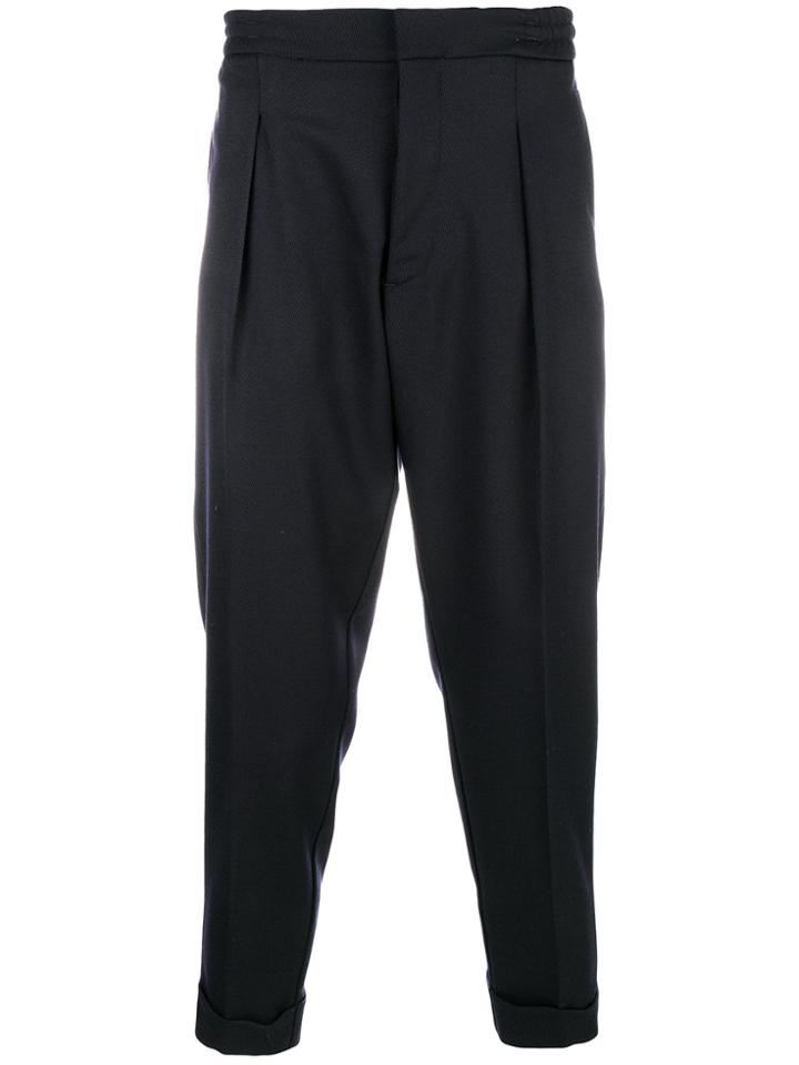 Woolrich Cropped Tailored Trousers - Blue