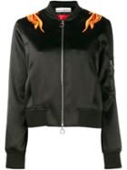 Paco Rabanne Embroidered Flame Bomber Jacket