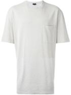 Lanvin Chest Pocket T-shirt, Men's, Size: Medium, Grey, Cotton/rayon