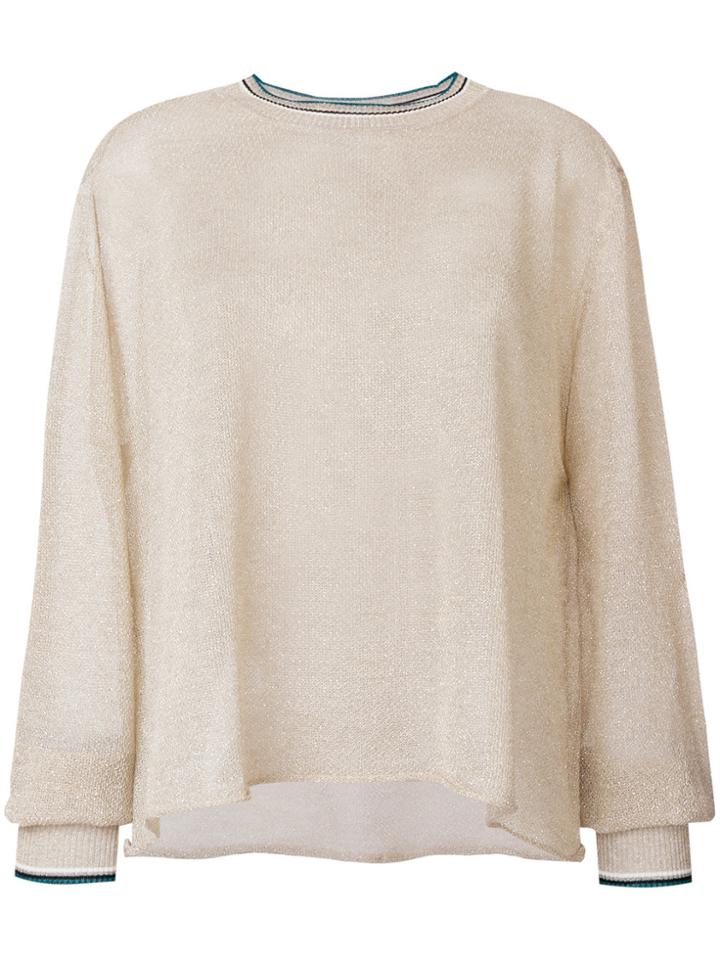 Forte Forte Metallic Thread Sweater - Nude & Neutrals
