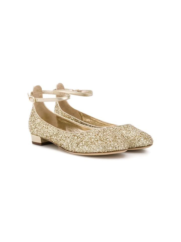 Prosperine Kids Glitter Pumps - Gold