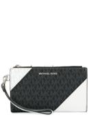 Michael Michael Kors Two-tone Pattern Wallet - Black