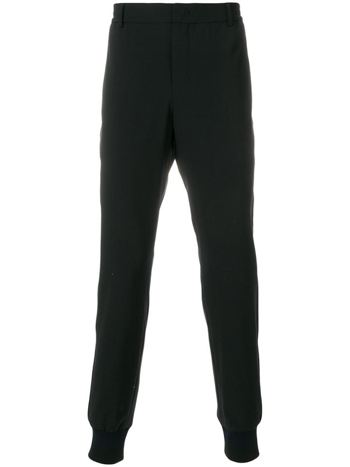Wooyoungmi Ribbed Cuff Trousers - Black