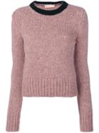 Marni - Two Tone Jumper - Women - Polyamide/wool/alpaca - 44, Pink/purple, Polyamide/wool/alpaca