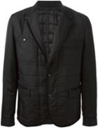 Lanvin Quilted Blazer, Men's, Size: 48, Black, Polyamide/polyester/wool