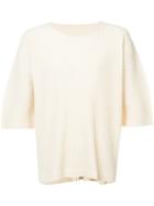 Homme Plissé Issey Miyake Ribbed Short-sleeve Sweater - Yellow &