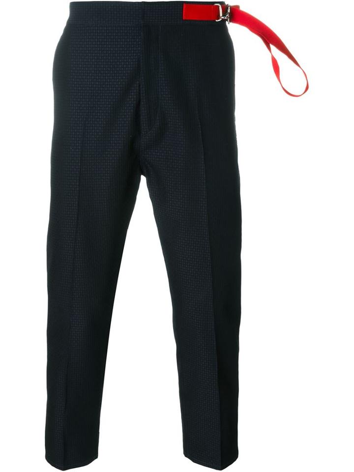Jil Sander Hook Detail Checked Trousers