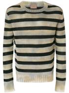 Federico Curradi Striped Sweater - Nude & Neutrals