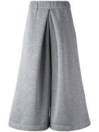 Mm6 Maison Margiela Wide Leg Cropped Pants - Grey