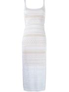Cecilia Prado Knit Midi Dress, Women's, Size: Medium, White, Viscose