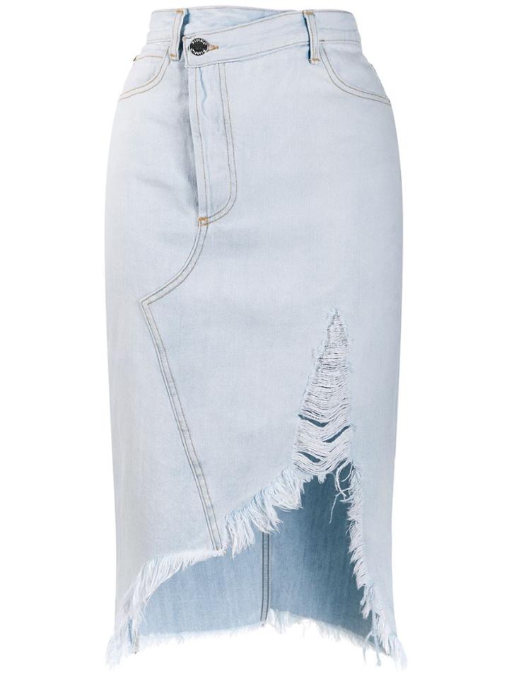 Pinko Mid-length Denim Skirt - Blue