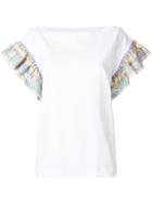 Emilio Pucci Frilled-sleeve Top - White