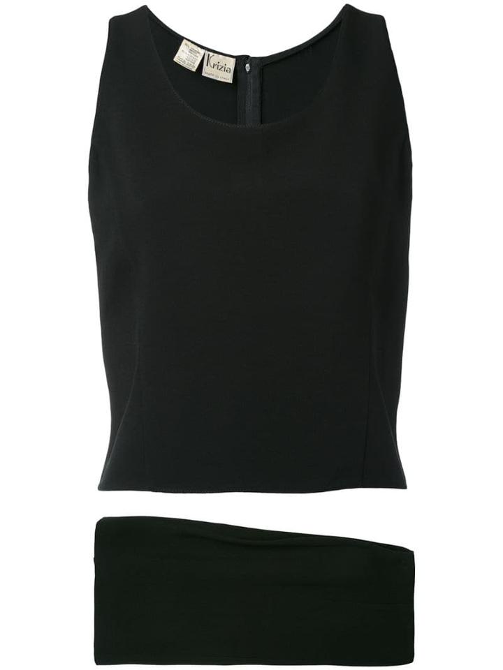 Krizia Pre-owned 1970's Co-ord Set - Black