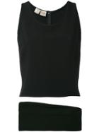 Krizia Pre-owned 1970's Co-ord Set - Black